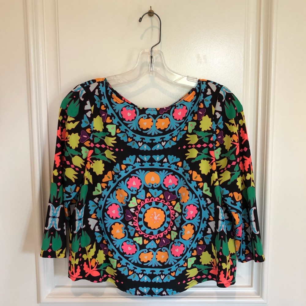 MARA HOFFMAN cropped open back top NWOT Sz XS $28
